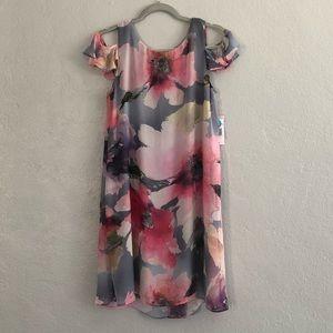 Ronni Nicole Short Sleeve Floral Mini Dress